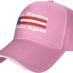 Vintage Make Women Female Again Unisex Baseball Cap Vintage Men Women Low Profile Dad Hat Adjustable,Pink-image-63