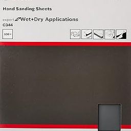 Bosch Professional Hand sanding sheet Wet & Dry/Automotive- Pack of 100-230 x 280 mm Grit 120-70