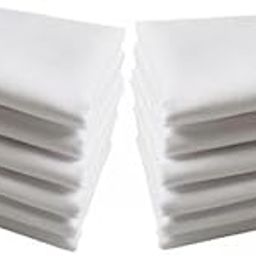 LICHTS® 2x12Pcs Pure White Handkerchiefs Set Cotton Hankies Pocket Square Party|Clothing Shoes & Accessories | Mens Accessories | Handkerchiefs-picture-47