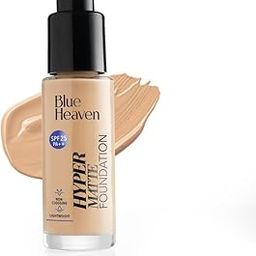 Blue Heaven Hyper Matte Foundation for Face Makeup with SPF 25 PA++, Matte Finish, Light Weight Formula, Medium Coverage for All types of Skin, Cream 103-Natural Sand, 30ml-28