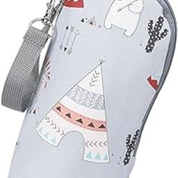 Enakshi (LABEL) Creations Multifunctional Milk Bottle Warm Bag Breastmilk Storage Bags Cooler Bag Cartoon Gray-image-82