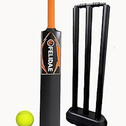 FELIDAE (Size – 4) PRO Kids Plastic Cricket Bat Kit (8 to 13 Years) 1 Tennis Ball / 1 Plastic Bat/Full Wicket Set for Kids-image-63