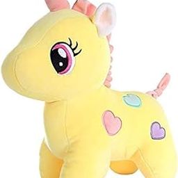 HUG 'n' FEEL SOFT TOYS Unicorn | Toy for Baby Girl Boy | Horse Toys for Kids Playing | Birthday Gifts for Boys and Girls | (30 Cms, Stuffed Animal Yellow, Smooth Cushion Material)-8