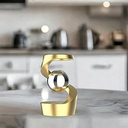Secret Desire Gravities Defying Desk Toy Desktop Decor Levitating Desk Toy for Desk Adults Golden and Silver-picture-16