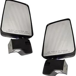 K D Door/Side Mirror for Mahindra Bolero 2011-2022, PIKUP 2019, Right & Left Side, White (PAIR)-image-5