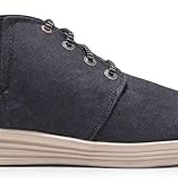 Men Black Canvas Shoes-image-24