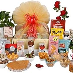 The Gift Tree Tea & Snacks Gourmet Gift Hamper | Waffles, Dry Fruits, Chocolate, Peanut, Popcorn & Khakhra| Gift for Festivals, Anniversary, Family, Corporate, Men & Women | Pack of 13-picture-17