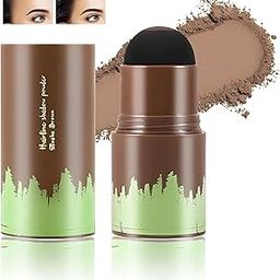 Natural Hairline Powder, Instant Waterproof Hair Shading Sponge Pen, Hairline Shadow Powder Stick, Quick Root Touch-Up, Paired With 3 Pairs Of Eyebrow Stamp (Brown, 1)-image-48