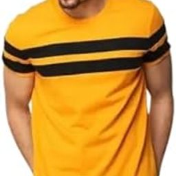 Maroon T-Shirt with Black Stripe for Men-image-8