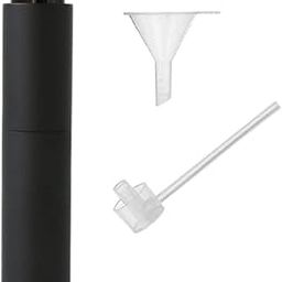 SILENCIO Portable Mini Perfume Atomizer,Refillable Empty Small Spray Bottle Mini Scent Pump Case Portable Glass Sprayer Travel Containers for Toiletries Fragrance(Black,10ml)-64