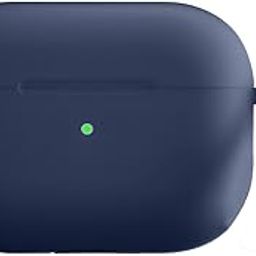 KACA Silicone Soft Case Cover with Keychain for Airpods Pro 2 Case 2022, AirPods Pro 2nd Generation Cover (Midnight Blue)-16
