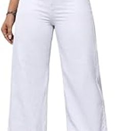 Women’s Wide Leg Baggy Flared Cargo Jeans– Trendy High Rise Pants for Comfort & Style-image-92