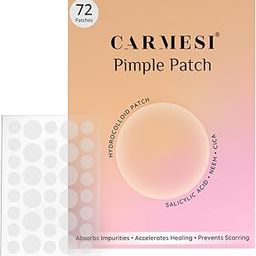 Carmesi Pimple Patch For Face | 72 Hydrocolloid Pimple Patches | 2% w/w Salicylic Acid, Neem, Cica | Helps Reduce Pimples, Redness & Irritation | Absorbs Excess Oil | Safe for All Skin Types-23
