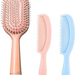 Bhairavi Creations Kids Hair Brush and Hair Comb Combo with Air Cushion and Soft Bristle (ORANGE COMBO PACK OF 3)-image-85