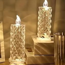 VRB Dec 2 Pcs Acrylic Flameless & Smokeless Decorative Candles Led Tea Light Candle Perfect For Gifting, Home,Diwali, Christmas,Decorative Candles,Birthday (15 Cm Tealight Candle - 2 Pcs)-image-15