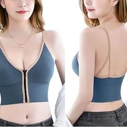 HELISHA Women's & Girl's Fancy Padded Front Zipper Sports Bra for Gym Zumba and Yoga | Everyday Active Wear for Girls | (Size 28 to 32)-image-89