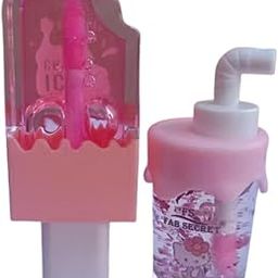 FITBYTE Lip Gloss, 1 Icecream Shaped + 1 Juice Bottle Shaped, 10 ml Each, Pack of 2-image-71