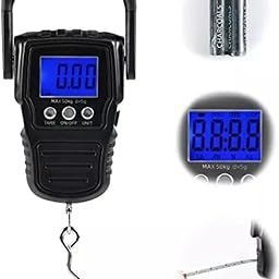 EzLife Hanging Weight Machine- Easy to Hold Wide Soft Handle, 50 Kg, Extra Strap Included - Portable Digital Weighing Scale for Gas Cylinder, Luggage, Suitcase for Flight and Travel (Black)-20