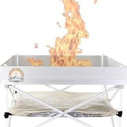 Fireside Outdoor Replacement Heat Shield 24"x24" - Fire Shields, Pop Up Pit, Outdoor Camp Fire Pits, Pop Up Fire Pit Heat Shield for Fire Pit Replacement Parts, Camping Accessories-image-71