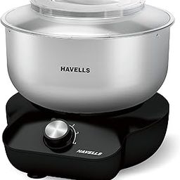 Havells Hygiene Grande Atta Kneader Dough Maker with 5L SS Bowl, Up to 1 KG Dough Maker, 4 Speed, Aluminium Dough Hook, Transparent Anti Splatter Lid with Lock, Hands Free Operation, 2 Yr Warranty-21