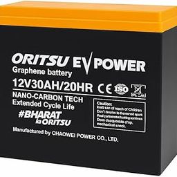 ORITSU EV Power 12V 30Ah Graphene Battery | Nano Carbon Tech | 20HR Deep Cycle | Extended Life | High Temperature Resistant VRLA Battery for Electric Scooter, E-Bike | 1-Year Replacement Warranty-image-23