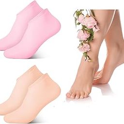1-Pair Silicone Moisturizing Socks for Cracked Feet, Dry Skin, and Calluses - Soft Foot Spa Pedicure Gel Socks for Women and Men-image-70