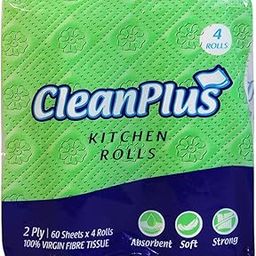 Clean Plus Kitchen Roll 60 Pulls : 4 Units [2 Packs]-image-34