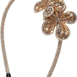 Golden Sparkling Floral Crystal Hair Band for Girls Women Accessories Headband Single Piece Gift Idea-image-93
