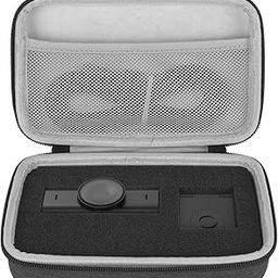 GEEKRIA Webcam Carrying Case Compatible with Logitech MX Brio Ultra HD 4K Streaming Webcam Replacement Hard Shell Travel Carrying Bag with Cable Storage (Dark Grey)-25