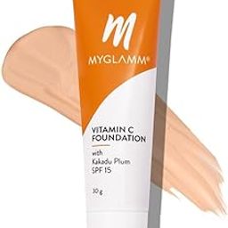 MyGlamm Vitamin C Foundation - Coffee (Medium) | Long Lasting, Medium To Full Coverage Foundation With SPF 15 With Hyaluronic Acid (30g)-picture-17