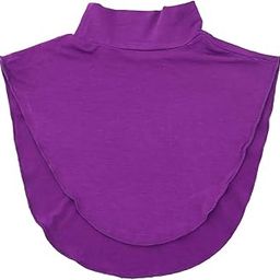 Women Modal Faux Turtleneck Half Top Dickey Collar Muslin Hijab Neck Cover Purple | Womens Clothing |Tops & Blouses-image-0