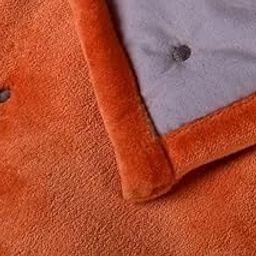 Kaison - Orange Luxury Quilts Bedspreads Velvet, Cotton Coverlets Dots King Size Quilt (89X79) (228x200)-21