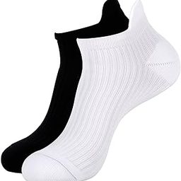 Women Cushioned/Terry Lowcut Gym Socks (Free Size) Made with 100% Combed Cotton and Spandex (Multicolour)- Pack of 2 Pairs - Green,Pink,Black & White-33