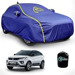 AUTOBIRSA® Waterproof Tata Nexon Car Body Cover All Models Heavy Heat Resistant;Dog Proof 125 GSM pu Leather Coated Exterior Inner Heavy PVC Fabric Piping Desing Lifetime Long Lasting Fabric-30