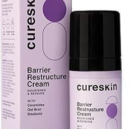 Cureskin Barrier Restructure Cream | Nourishes and Repairs | Ceramides, Oat Bran, Bisabolo (17 g)-picture-56