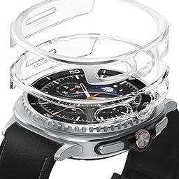 Ringke Slim Compatible with Samsung Galaxy Watch 8 Classic 46mm Case [2 Pack] Ultra Thin Lightweight Hard PC Cover - Clear & Alphine Clear-image-83