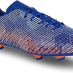 Encounter 9.0 Football Stud for Mens | TPU Sole with PVC Synthetic Leather Upper for Sports/Light Weight Insole (R. Blue/Orange) UK-11-image-80