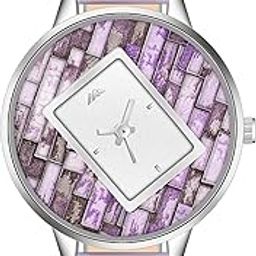 Silver Dial Wrist Watch with Leather Belt Strap for Women & Girls | Abstract Design I Stylish & Comfortable Analog Watch for Casual Outings, Parties, Office, Daily Use | Ideal for Gift-image-81