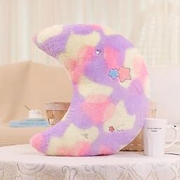 Babique Rainbow Moon Pillow Soft Toys for Kids Cushion, Huggable Plush Doll Toy, Pillow for Boys/Girls/Baby Room Decoration (25 cm)-image-59