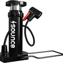 Sounce Bike Floor Pump, Portable Bicycle Foot Pump, Mini Air Pump with Presta and Schrader Valve, Hand Foot Activated Tire Inflator for Mountain & Road Bike Balls-image-83