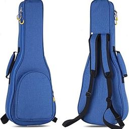 GLOW WINGS Oxford Cloth Ukulele Case 15MM Heavy Sponge Padding Waterproof Dustproof Shockproof Ukulele Bag for Concert Soprano Tenor Ukulele, Blue-27