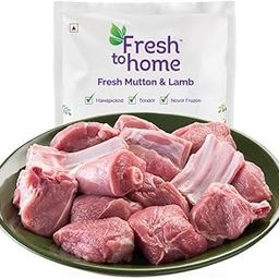 FreshToHome Lamb Curry Cut | 480g to 500g Pack | Include Bones | Tender | Fresh | Never Frozen-image-98