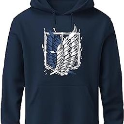 Mens Cotton Hoodies | Cotton Sweatshirt with Hood | Attack on Titan Hoodies | Anime Hoodies for Men | P18-image-115