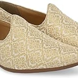 Men's Embroidered Mojaris Casual Slip-On Shoes | Soft Cushioned Footbed Insole with TPR Sole | Stylish Lightweight Jutti Perfect for Party Weddings Festive Season-image-58