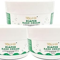 Tophill Diaper Rash Cream 100 gm I Enriched with Zinc oxide, Castor, Coconut, Olive & Almond Oil I Relieves Rashes, Reduces Redness & Irritation | PK of 3-image-39