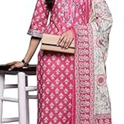 libas Womens Printed Cotton Straight Kurta With Trousers and Dupatta-picture-12