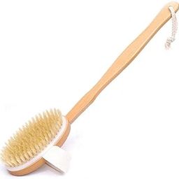 Bath Brush | Bath Brush for Women | Bath Brush for Back Cleaning | 14-inch Brush with Removable Wood Handle | Detachable Wooden Bathing Brush for Women | Bath Brush with Long Handle-picture-25