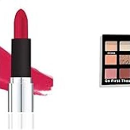 FLiCKA Tomato Bullet Matte Lipstick| Nontransfer Lipstick, Waterproof, Hydrating, Moisturizing, Upto 6Hrs, Shade 16, 4g COSMETICS GAME OF COLORS EYESHADOW PALETTE ON FIRST THOUGHT-image-68