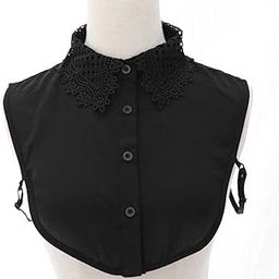 CALANDIS™ Fake Collar Embroidery Floral Detachable Half Blouse False Collar Bib Black | Other Womens Accessories | Womens Accessories-image-41