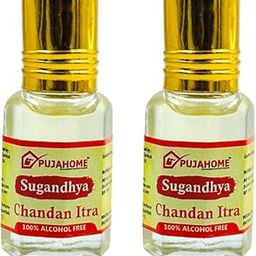 Pujahome Chandan Itra for Pooja (Pack of 2, 5ML Each) | Alcohol-Free Natural Sandalwood Attar for Home & Mandir | Long-Lasting Fragrance for Worship & Meditation-image-48